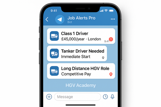 job allerts pro on telegram for HGV Drivers